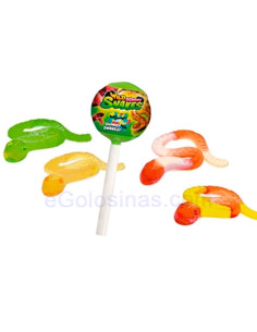 CHUPA SORPRESA PLASTICO WILD GUMMY SNAKE 15uds