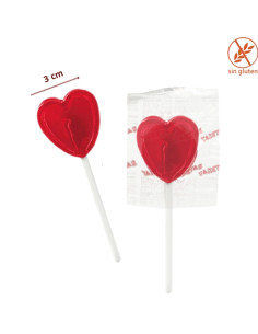 Piruletas Pequeñas Corazón Cereza 145uds Jake Golosinas