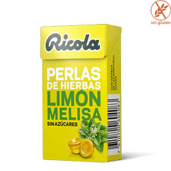 Caramelos Ricola Perlas de hierbas Limón Melisa 25gr 10 cajitas
