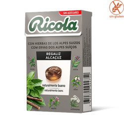 Caramelos Ricola Regaliz 50gr 10 cajitas