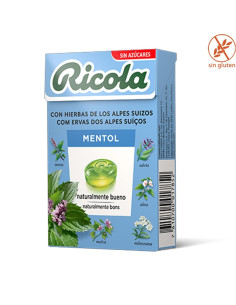 Caramelos Ricola Mentol azul 50gr 10 cajitas