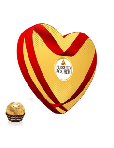 Caja Corazón Bombones Ferrero Rocher T-8