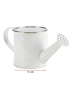 Regadera metálica Blanca para rellenar con golosinas y decorar Mesa