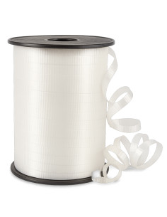 Bobina de Cinta plástico para regalos Blanca 5mm 500 Metros