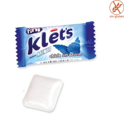 Chicles sin azúcar Klet's sabor Menta 200uds Fini Golosinas