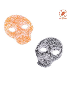 Goma ácida Calaveras ácidas Negras moras y Naranjas 290uds Mr Flopo