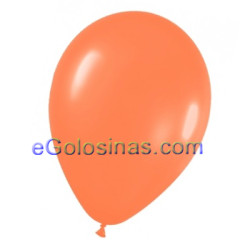GLOBOS LATEX NARANJA 22cm 50uds