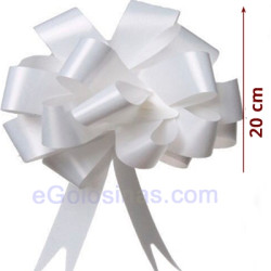LAZO MAGICO BLANCO 4,5cmx150cm 20uds para decorar Bodas y Comuniones
