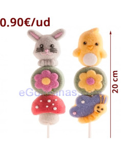 BROCHETA ANIMALITO PASCUA 12uds DEKORA
